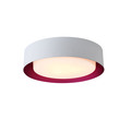 Bromi Design Lynch White & Purple Flush Mount Ceiling Light B4106P